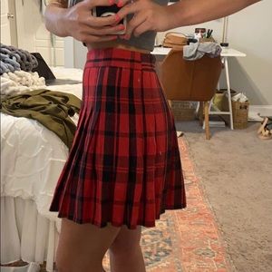 Free People Plaid Skirt